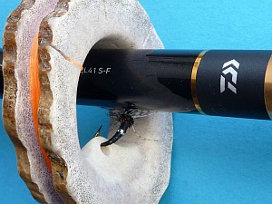 antler line holder on rod antler line holder on rod