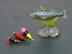 floats and stickleback
