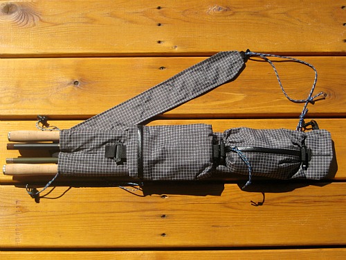 Ebira guide with four tenkara rods