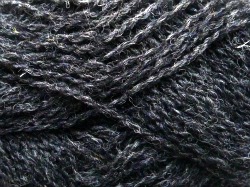 Close-up of a ball of Black Killer Bugger Yarn