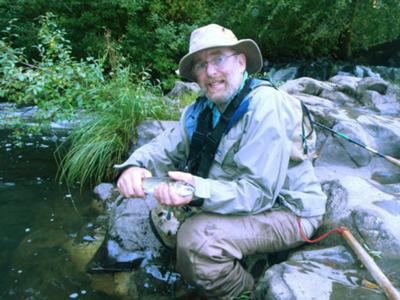 One of 12 cutthrout caught in Canyon Creek,  SW Washington