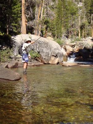 Dad and his tenkara rod