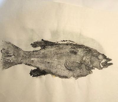 Fishing With Kids - Gyotaku