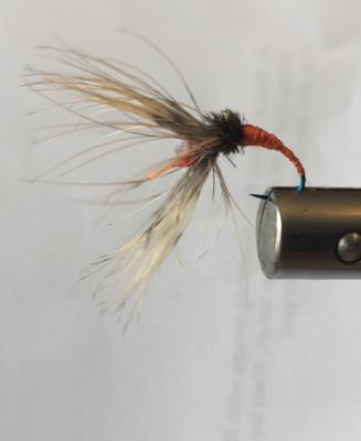 Orange Kebari on an Amago hook