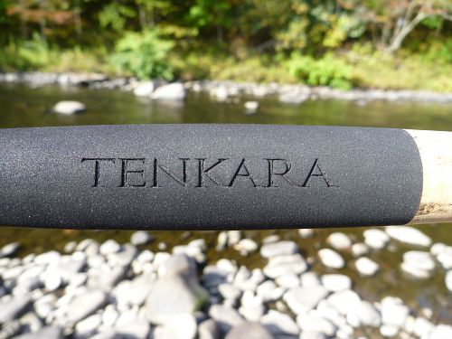 The word Tenkara is molded into the hard foam grip