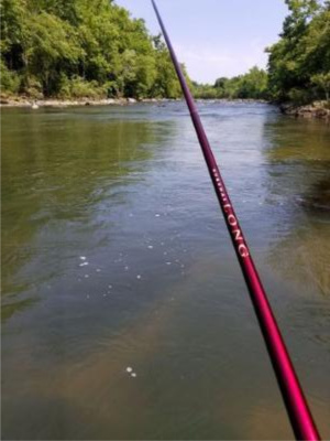 The Kurenai Long 61 over the Rappahannock River