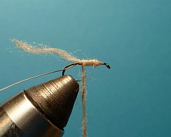 Step 3 Body wrapped with single ply of yarn