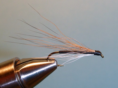 Finished fly in vise