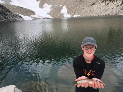 A nice fish from the first lake of the day.