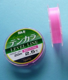 Spools of Nissin Oni Line Level Fluorocarbon Line, pink, size 2.5