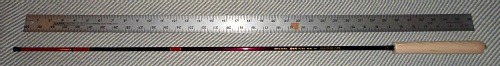 Collapsed Royal Stage Honryu 330 with yardstick for scale