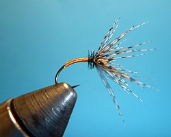 Finished fly in vise