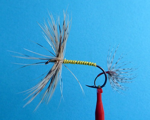 Comparison of size 2 fly and size 14 fly
