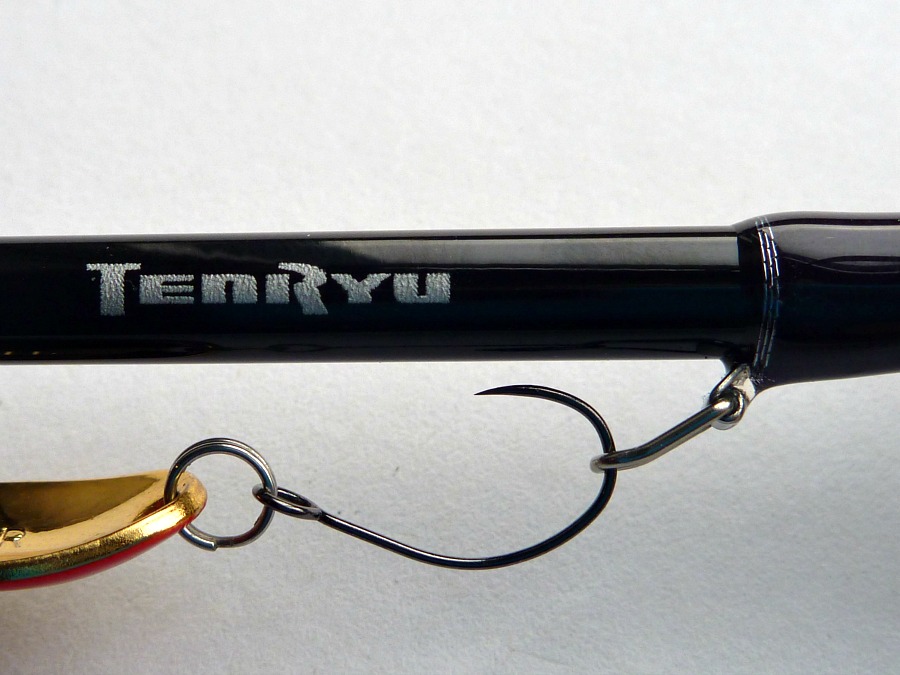 Tenryu Spectra rods come with a built-in hook keeper.