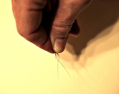 Shaping and snipping the first feather can be tricky