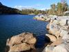 Shoreline structure ideal for stalking Brookies in close.