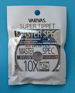 Package of Varivas 10X tippet for zero fishing.