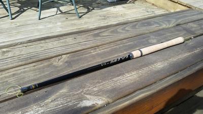 Cork grip on second rod