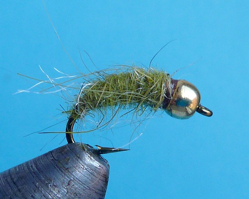 Slide: Photo of a bead head nymph