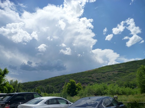 Ominous clouds to the west