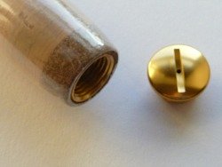Gold colored grip screw cap