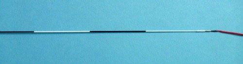 Suntech kurenai long rod tip, showing black and white bands