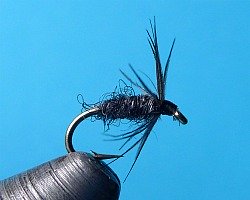 Finished fly in the vise