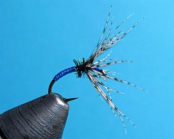 Sakasa Kebari tied with blue thread