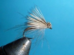 CDC & Elk dry fly in the vise