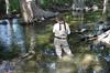 My Wife, Robin, Plays Another Bluegill Amid the Cypress Roots