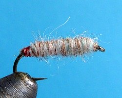 Killer Bug tied with Oyster yarn
