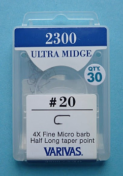 Varivas 2300 Ultra Midge hooks size 20 package