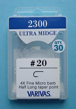 Varivas 2300 Ultra Midge size 20 hook package.